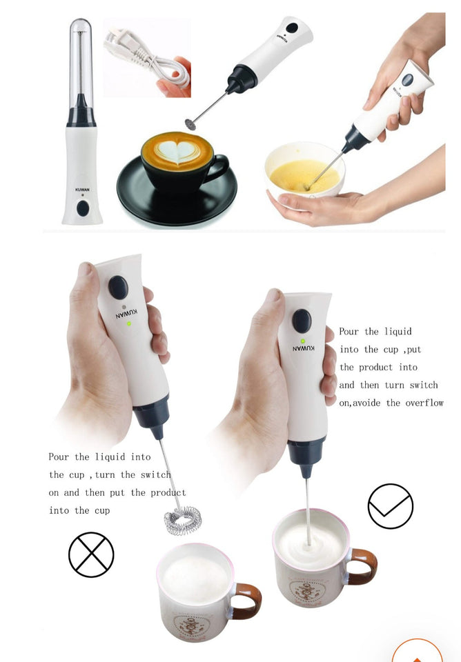 Electric Rechargeable Coffee Beater